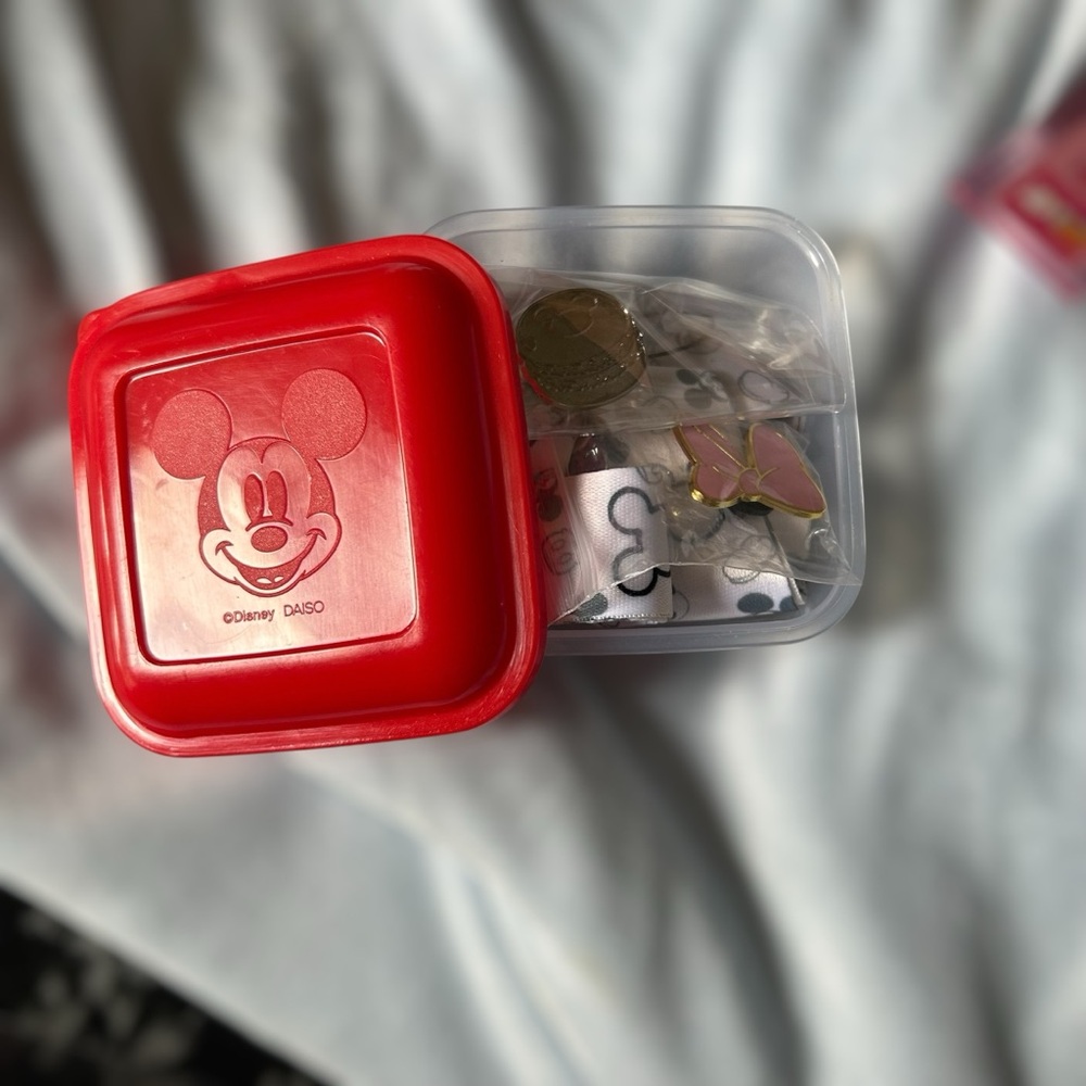 Disney Pink and White Lanyard with Red Case - Picture 3 of 11